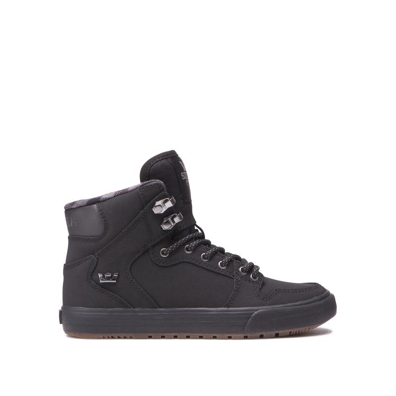 Buty Supra VAIDER COLD WEATHER - Sneakersy Wysokie Dziecięce - Czarne (RCZT-38795)